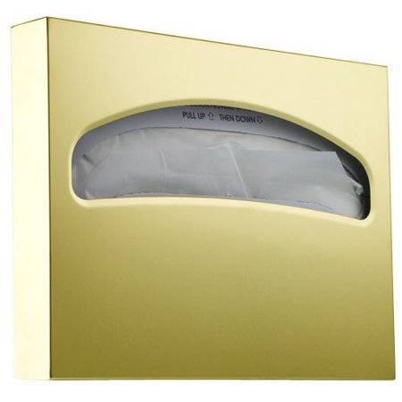 MACFAUCETS Toilet Seat Cover Dispenser In Satin Brass, SCD-4 SCD-4 SB